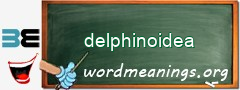 WordMeaning blackboard for delphinoidea